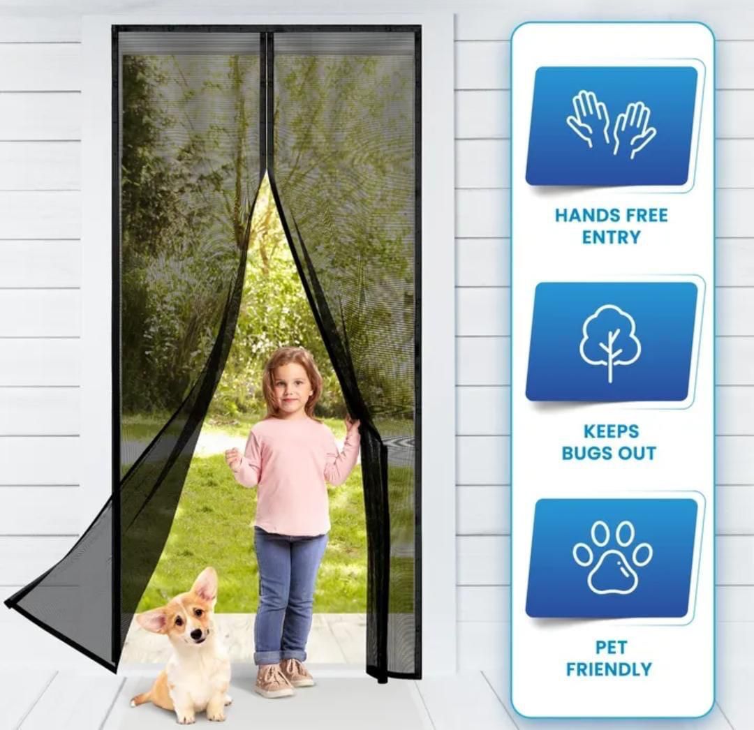 Magic Mesh Door Screen , best for rooms,kitchen etc