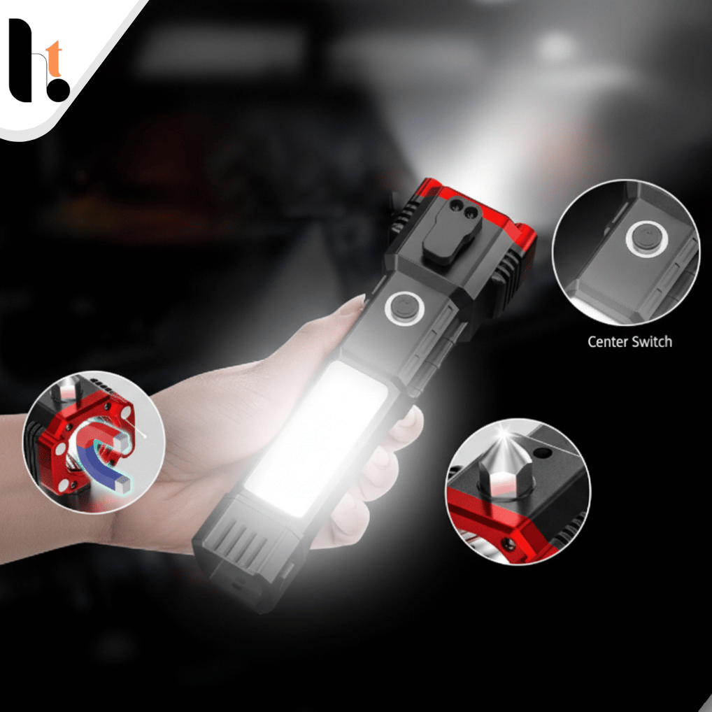 Multifunction High power Rechargeable LED Flashlight